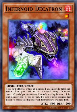 Infernoid Decatron Yu-Gi-Oh card