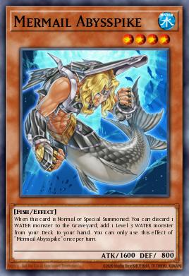 Mermail Abysspike Yu-Gi-Oh card