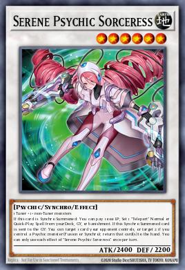 Serene Psychic Sorceress Yu-Gi-Oh card