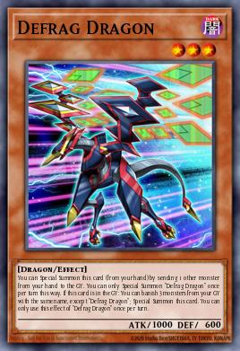 Defrag Dragon Yu-Gi-Oh card