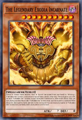The Legendary Exodia Incarnate Yu-Gi-Oh card