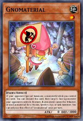 Gnomaterial Yu-Gi-Oh card