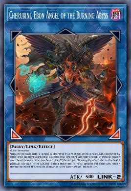 Cherubini, Ebon Angel of the Burning Abyss Yu-Gi-Oh card