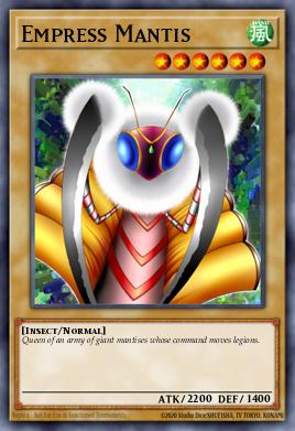 Empress Mantis Yu-Gi-Oh card