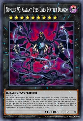Number 95: Galaxy-Eyes Dark Matter Dragon Yu-Gi-Oh card