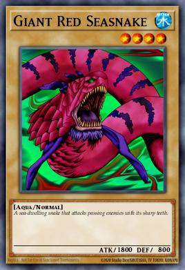 Giant Red Seasnake Yu-Gi-Oh card