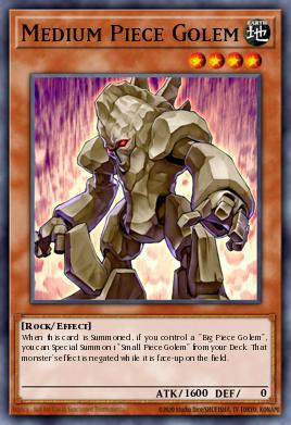 Medium Piece Golem Yu-Gi-Oh card