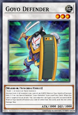 Goyo Defender Yu-Gi-Oh card