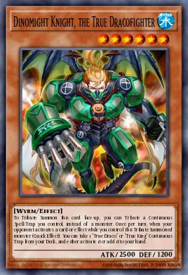 Dinomight Knight, the True Dracofighter Yu-Gi-Oh card