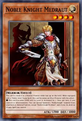 Noble Knight Medraut Yu-Gi-Oh card