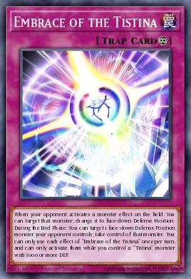 Embrace of the Tistina Yu-Gi-Oh card