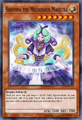 Shopina the Melodious Maestra Yu-Gi-Oh card