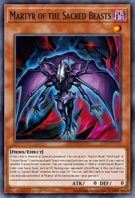 Martyr of the Sacred Beasts Yu-Gi-Oh card