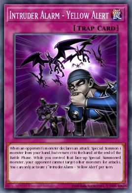 Intruder Alarm - Yellow Alert Yu-Gi-Oh card