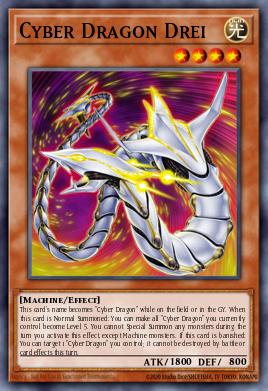 Cyber Dragon Drei Yu-Gi-Oh card