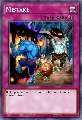 Mistake Yu-Gi-Oh card
