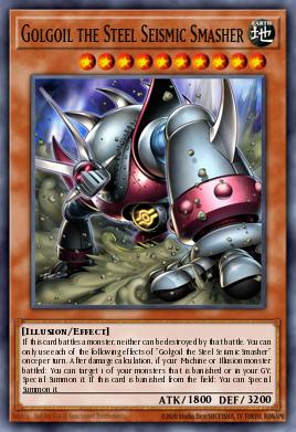 Golgoil the Steel Seismic Smasher Yu-Gi-Oh card