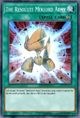 The Resolute Meklord Army Yu-Gi-Oh card