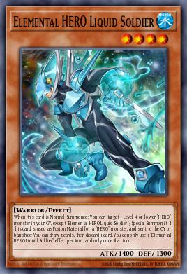 Elemental HERO Liquid Soldier Yu-Gi-Oh card