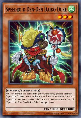 Speedroid Den-Den Daiko Duke Yu-Gi-Oh card