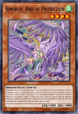 Simorgh, Bird of Protection Yu-Gi-Oh card