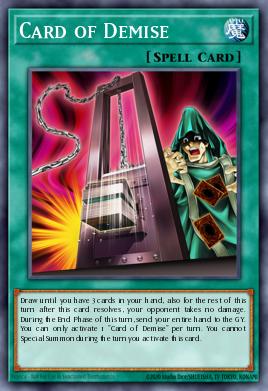Card of Demise Yu-Gi-Oh card
