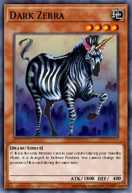 Dark Zebra Yu-Gi-Oh card