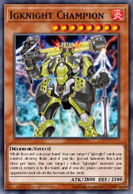 Igknight Champion Yu-Gi-Oh card