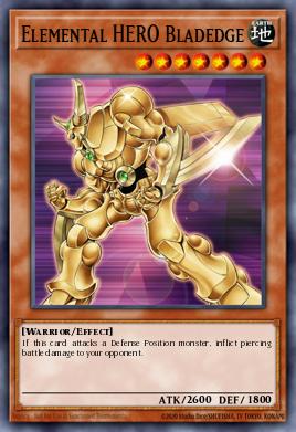 Elemental HERO Bladedge Yu-Gi-Oh card