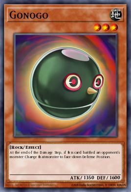 Gonogo Yu-Gi-Oh card