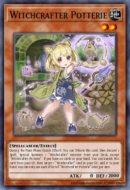 Witchcrafter Potterie Yu-Gi-Oh card