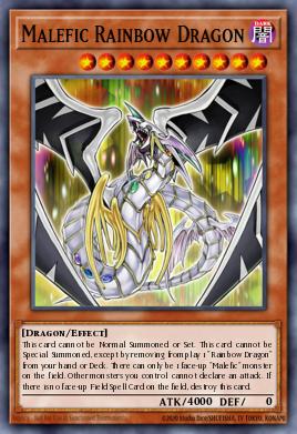 Malefic Rainbow Dragon Yu-Gi-Oh card