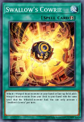 Swallow's Cowrie Yu-Gi-Oh card