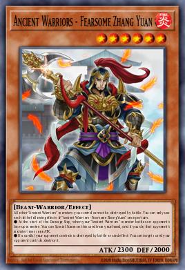 Ancient Warriors - Fearsome Zhang Yuan Yu-Gi-Oh card