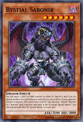Bystial Saronir Yu-Gi-Oh card