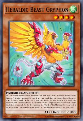 Heraldic Beast Gryphon Yu-Gi-Oh card