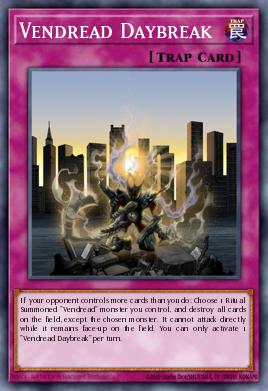 Vendread Daybreak Yu-Gi-Oh card