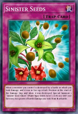 Sinister Seeds Yu-Gi-Oh card