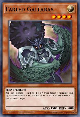 Fabled Gallabas Yu-Gi-Oh card