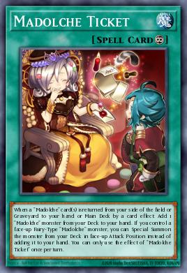 Madolche Ticket Yu-Gi-Oh card