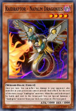 Raidraptor - Napalm Dragonius Yu-Gi-Oh card