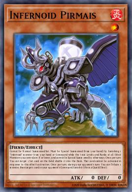 Infernoid Pirmais Yu-Gi-Oh card
