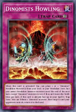 Dinomists Howling Yu-Gi-Oh card