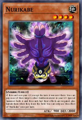Nurikabe Yu-Gi-Oh card