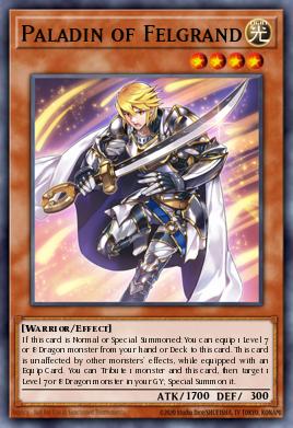 Paladin of Felgrand Yu-Gi-Oh card
