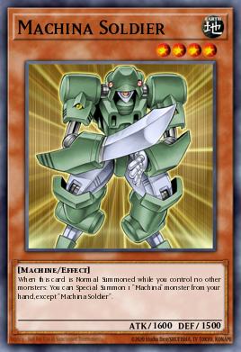 Machina Soldier Yu-Gi-Oh card