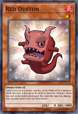 Red Duston Yu-Gi-Oh card