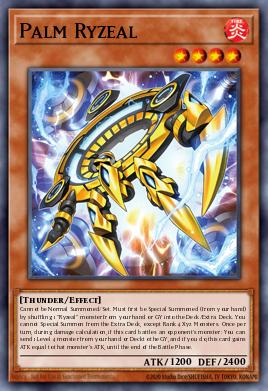 Palm Ryzeal Yu-Gi-Oh card