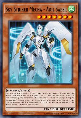 Sky Striker Mecha - Adil Saber Yu-Gi-Oh card