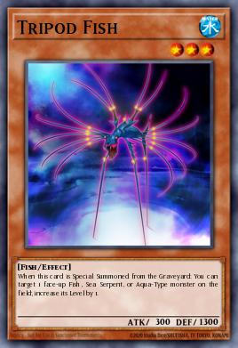Tripod Fish Yu-Gi-Oh card